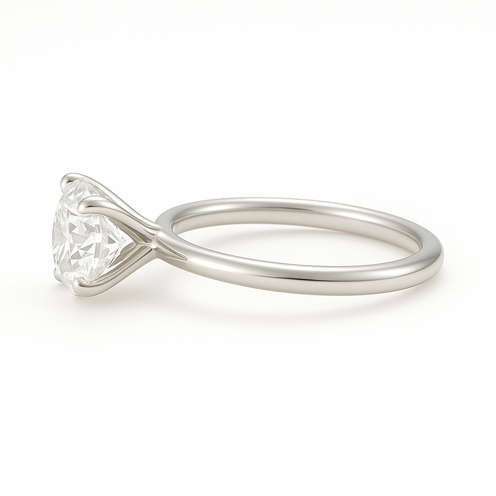 Elegant engagement ring side