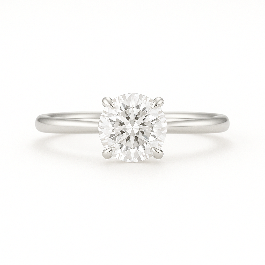 Elegant engagement ring front